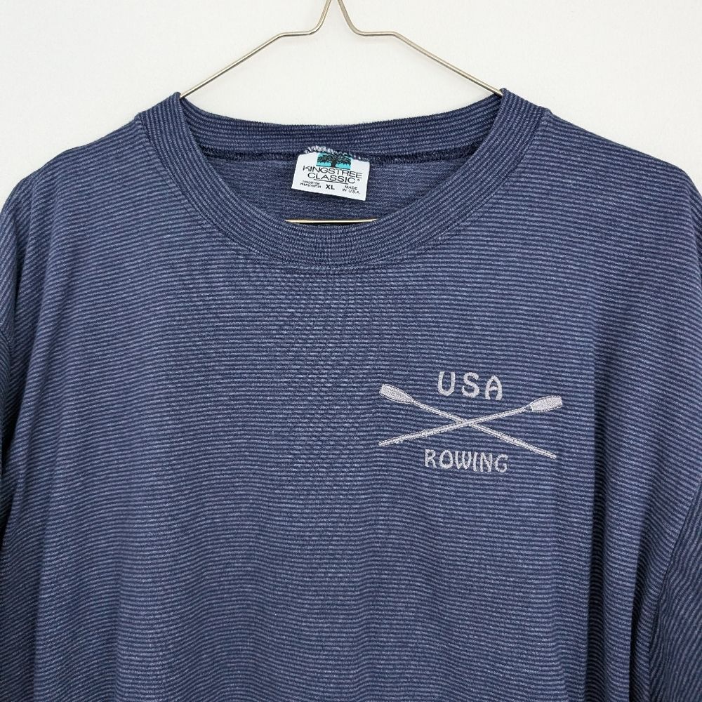 Vintage Single Stitch Kingstree Classic USA Rowing Embroidery Short Sleeve Sz XL - Picture 9 of 15